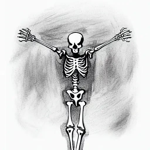 A Skeleton Praying To God