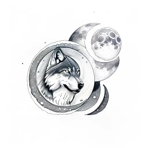 Moon Phases And Wolf