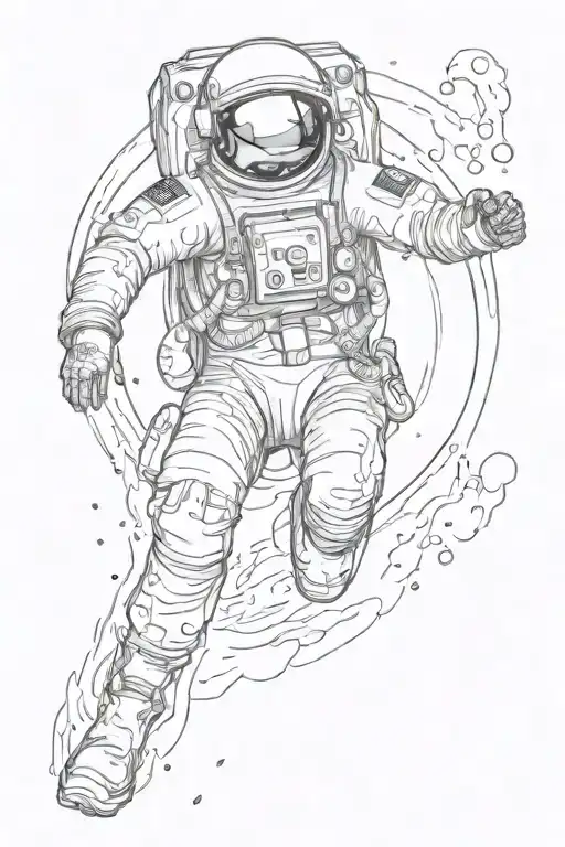An Astronaut Escapes From A Black Hole