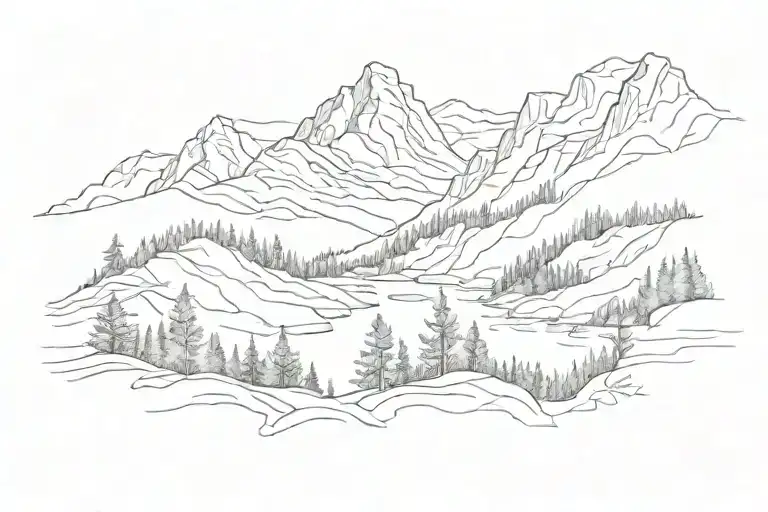 Appalachin Mountain Scene