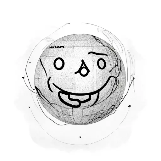 Smiley Face With Globe