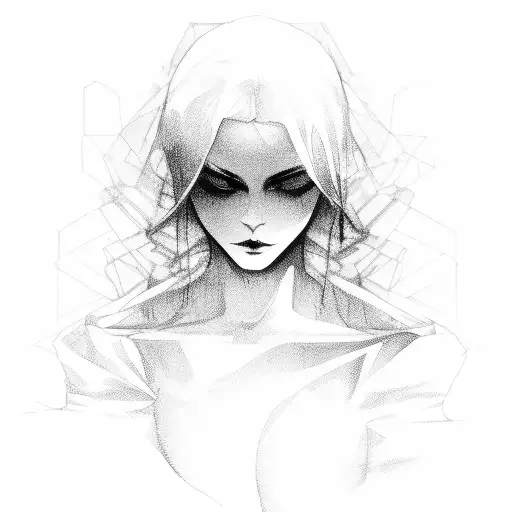 Dark Silhouette Of A Woman