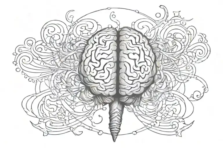 Brain Waving His Finger Back