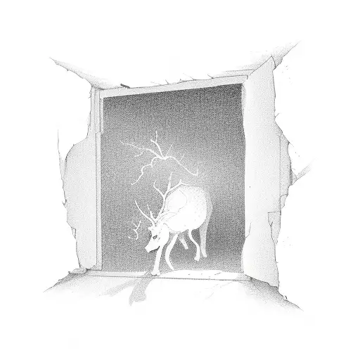 Open Broken Window With Light Streaming In