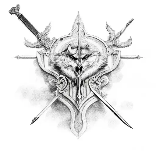 The Text Si Vis Pacem Para Bellum With A Heart And Sword