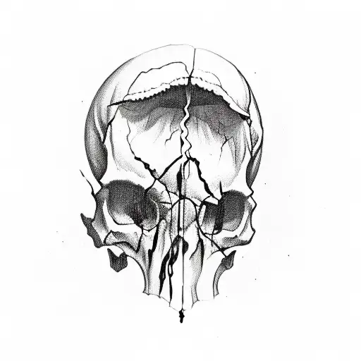 Skull With Shushing Finger