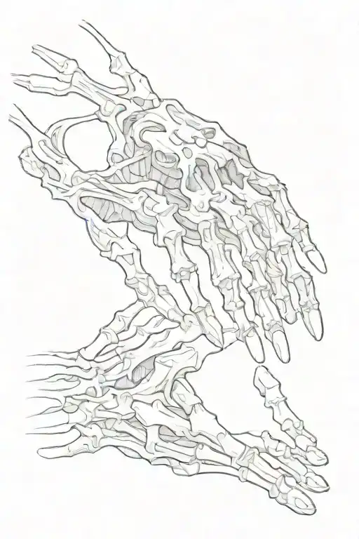 Hand Of The Skeleton To Give Blood