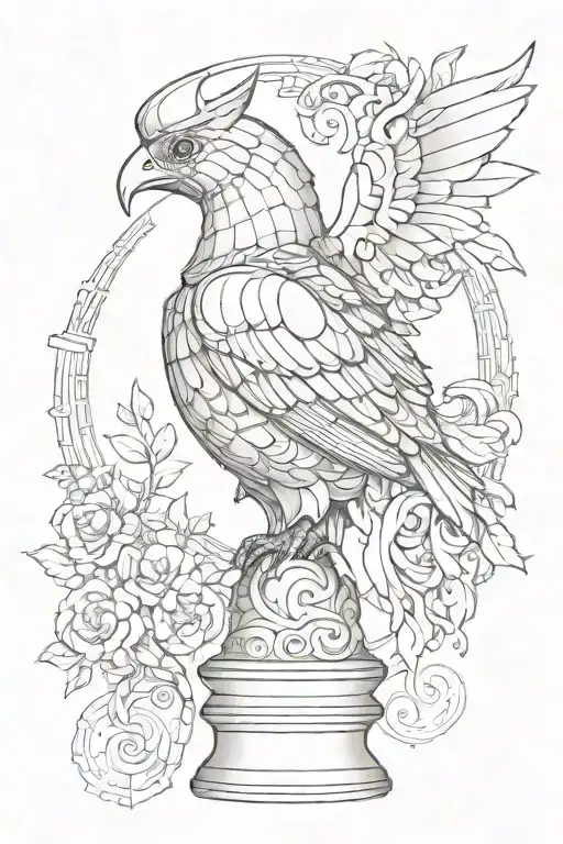 Knight Chess Piece But Its A Bird