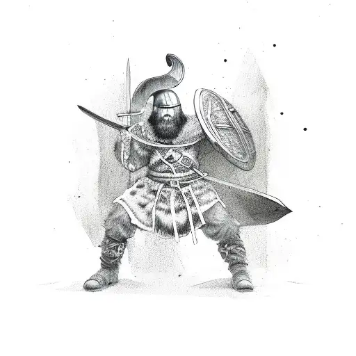 Lonely Viking Warrior