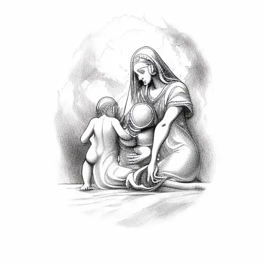 God Holding His Children