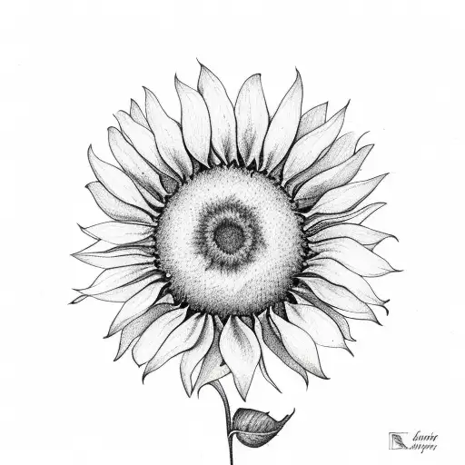 Robin With Sunflower