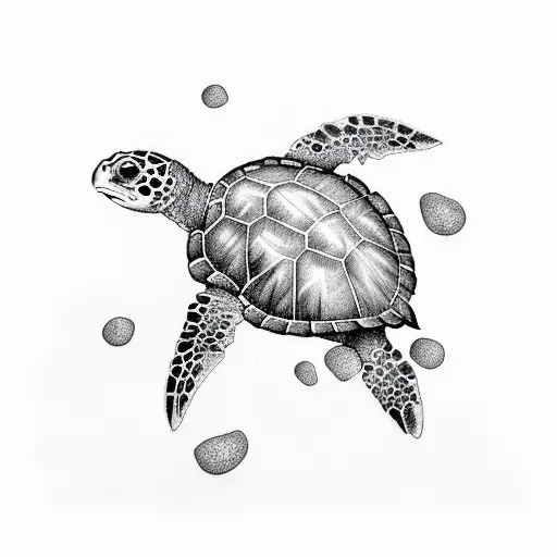 Corals And Sea Turtle Sleeve