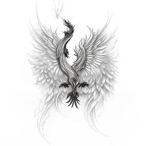An Elegant Phoenix Rising From The Ashes