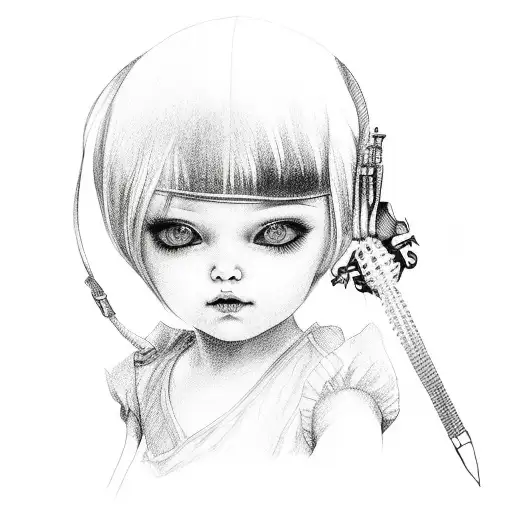 Little Girl With Bdsm Toys