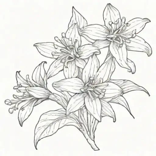 Trout Lily Botanical Illustration