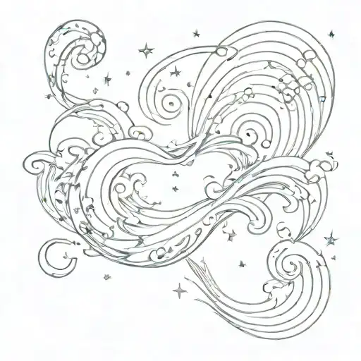 Galaxy With Waves Emanating