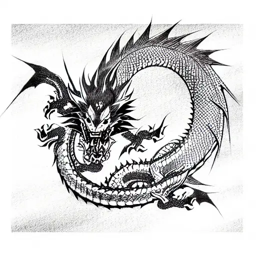 Japan Colorful Dragon Yakuza