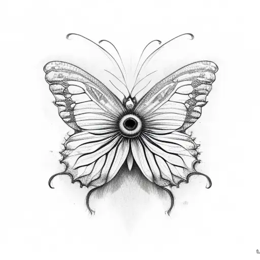 A Sunflower Transforming Into A Butterfly