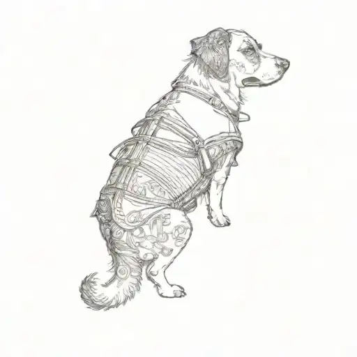 A Dog Wearing A Life Jacket