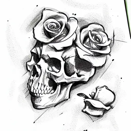 Skull And Roses