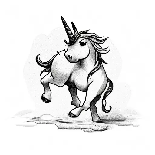 Cute Simple Baby Unicorn