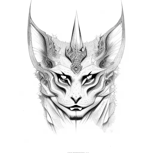 Black Lip Print With 666