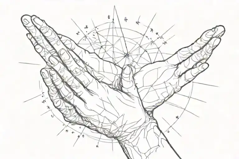 Hands Reach Across Terni To The Star