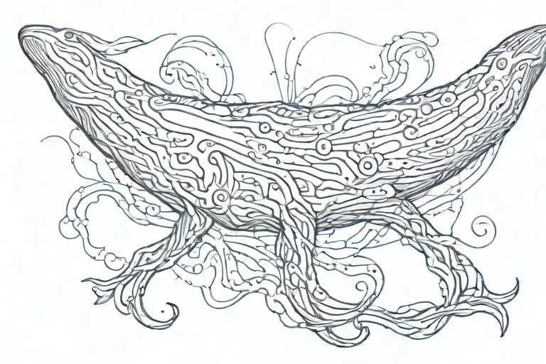 Brain Neurons Firing Blue Whale