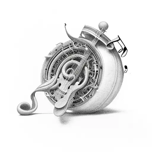 The Big Dippper Made Of Music Notes