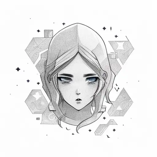 The Name Skye With A Night Sky In Background