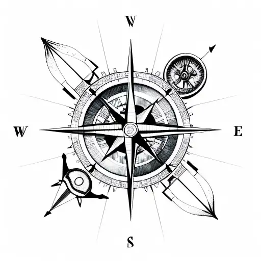 Compass With Aircraft