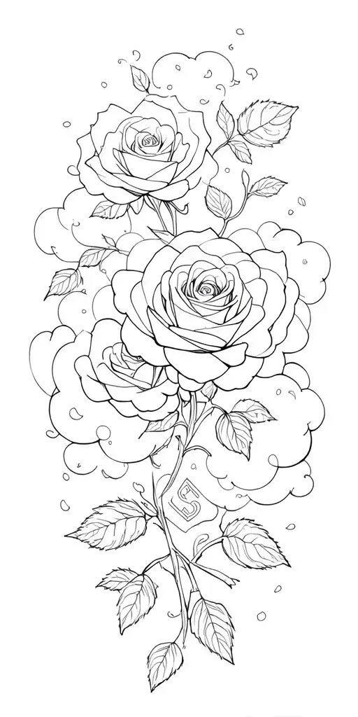 Roses Money Clouds Surrounding