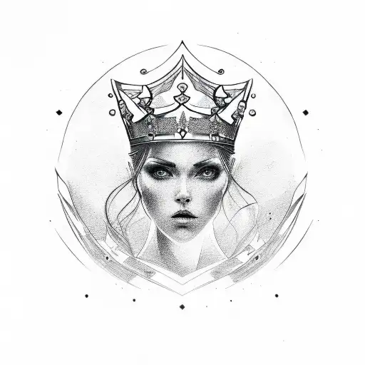 Crown With 4 In The Middle