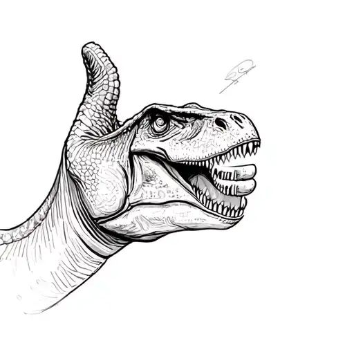 A Dinosaur Thumbs Up