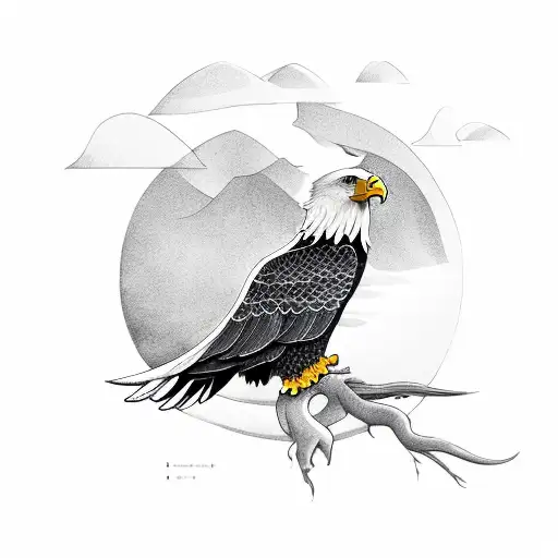 Eagle With Olive Tree
