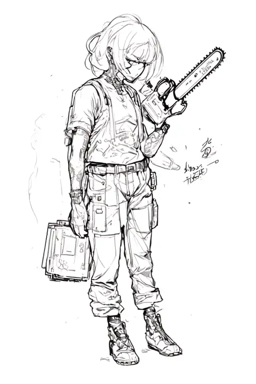 Makima And Power From Chainsaw Man