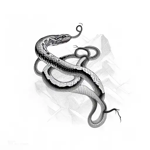 Intertwined Snake