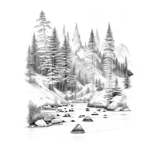 Mountain River Valley