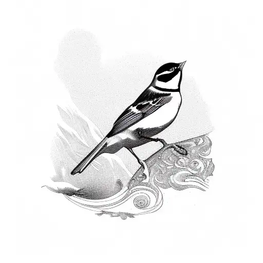 A Bird That Starts As A Sketch From The Bottom