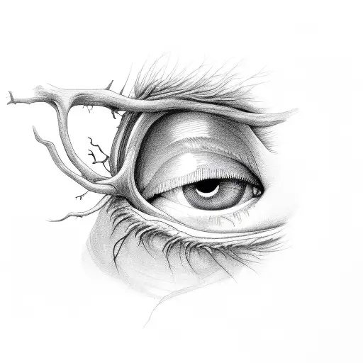 Vine From Tree On Eye