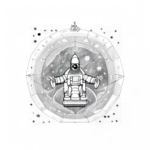 Astronaut In A Constellation