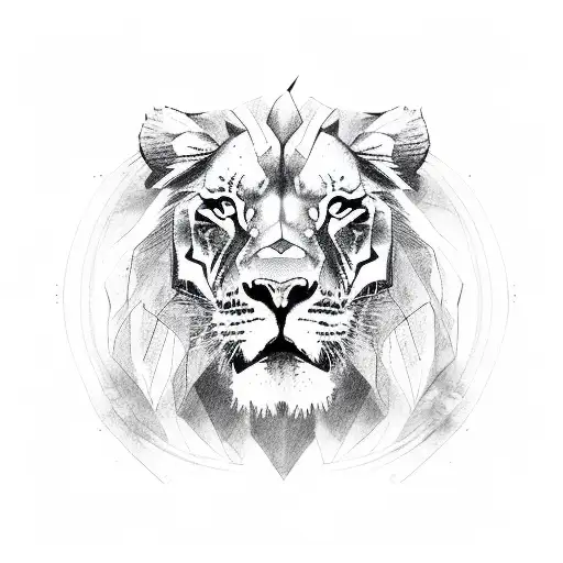 Lion Body And Tiger Body