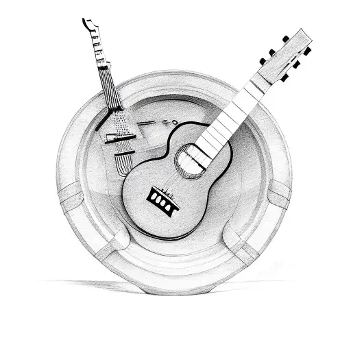 Rock Skillet With Guitar