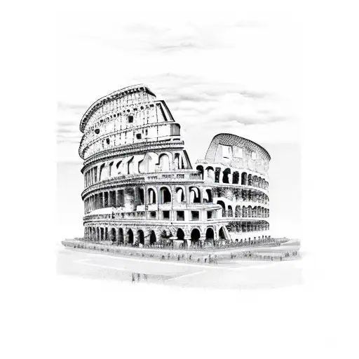 A Majestic Ancient Roman Colosseum With A Modern Twist