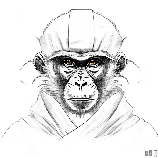 A Monkey Dressed In The Robes Of The Akatsuki