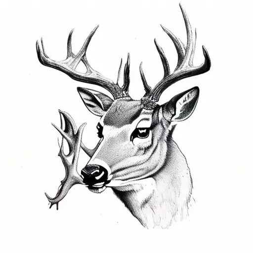 Landscape With Deer Skull