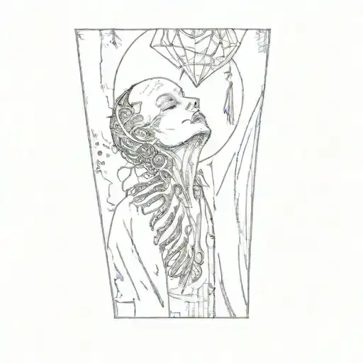 A Woman's Head Skull Translate