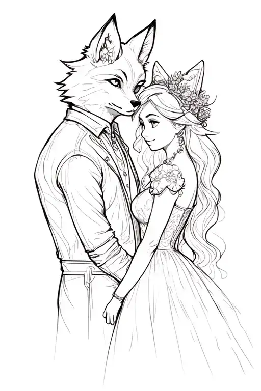 Fantastic Mr Fox With His Wife During The Glowing Scene