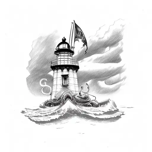 Lighthouse Kraken Pirate Ship