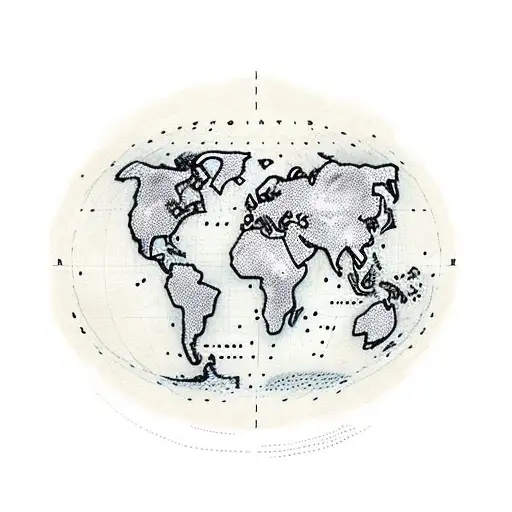 A Map Of The World With Dotted Lines Connecting Different Beach Destinations